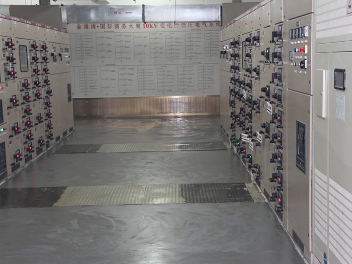 連云港金港灣國(guó)際商務(wù)大廈配電室環(huán)氧地坪工程